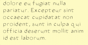 A small example of the font I created using iFont. 