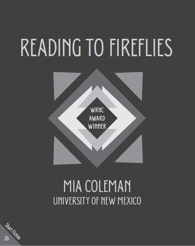 Contributor Profile: WRHC Short Fiction Award Winner Mia Coleman